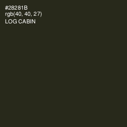 #28281B - Log Cabin Color Image